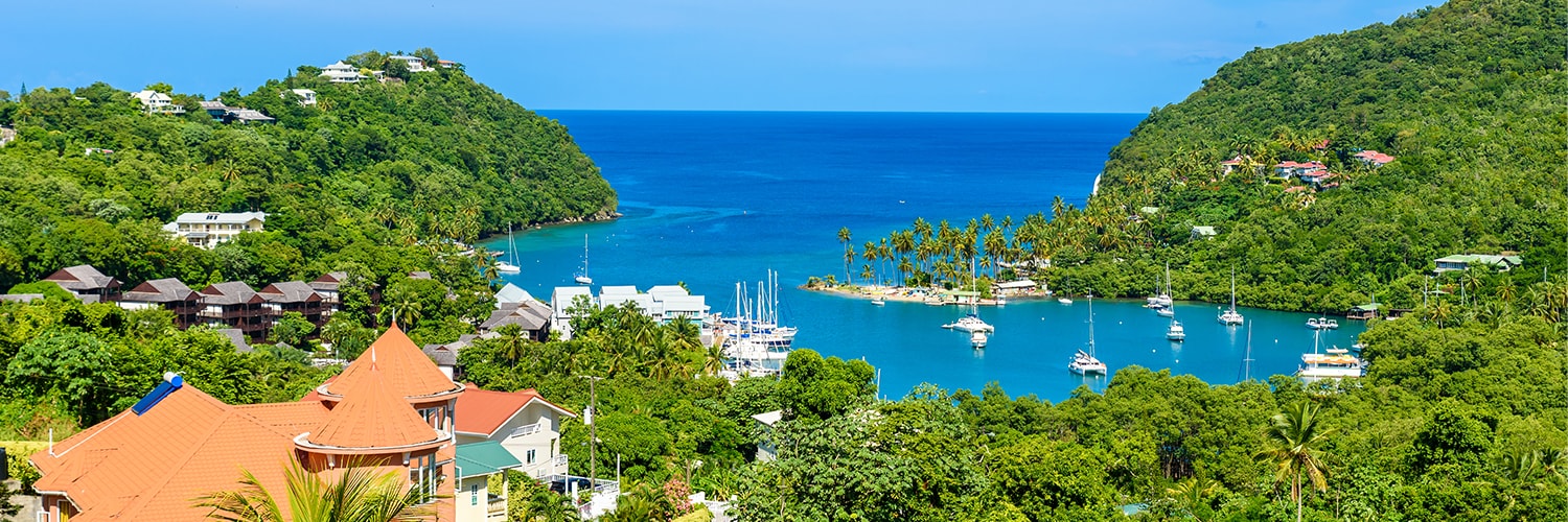 Book flights from New York NYC to Vieux Fort Saint Lucia UVF